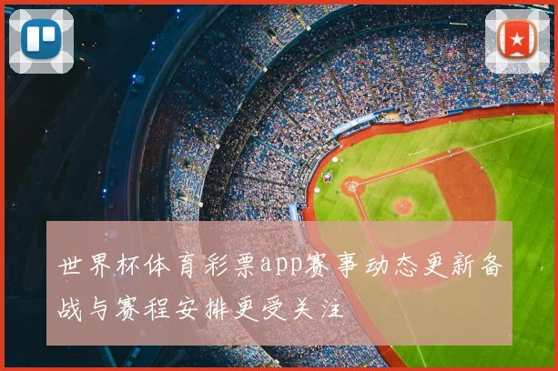 世界杯体育彩票app赛事动态更新备战与赛程安排更受关注